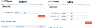 Moodle 2 user search